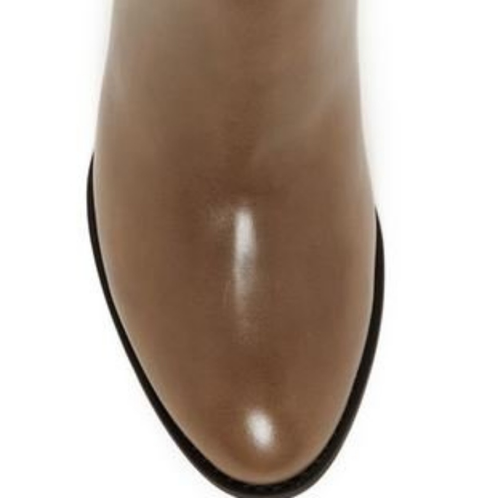 Vionic Upton taupe leather dress boot bootie